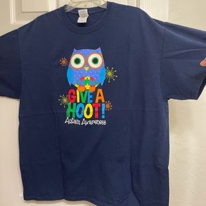 TEE SHIRT Give a Hoot! Autism Awareness